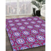 Machine Washable Transitional Medium Violet Red Pink Rug in a Family Room, wshpat3417pur