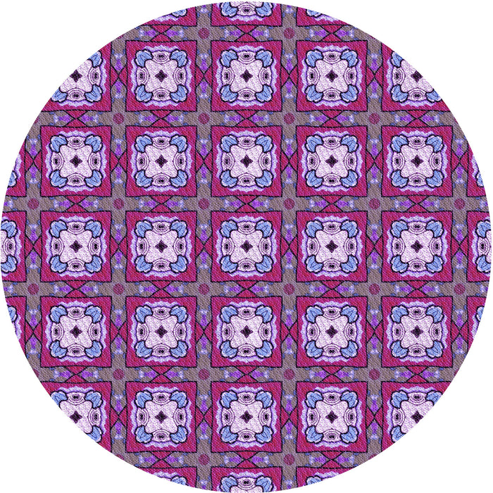 Square Patterned Medium Violet Red Pink Rug, pat3417pur