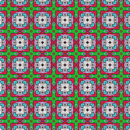 Square Patterned Green Modern Rug, pat3417