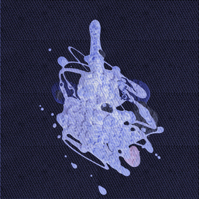 Round Machine Washable Transitional Black Rug, wshpat3418blu