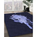 Machine Washable Transitional Black Rug in a Family Room, wshpat3418blu