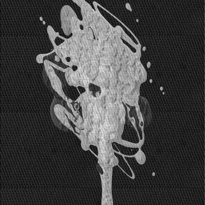 Patterned Black Rug, pat3418gry