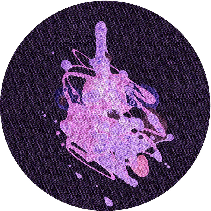 Square Patterned Purple Violet Purple Rug, pat3418pur