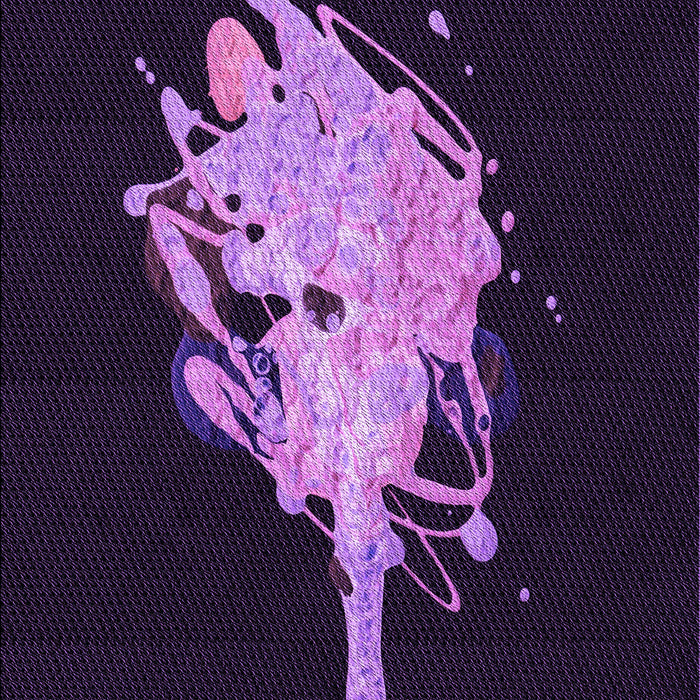 Patterned Purple Violet Purple Rug, pat3418pur