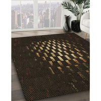 Patterned Black Rug, pat3419brn