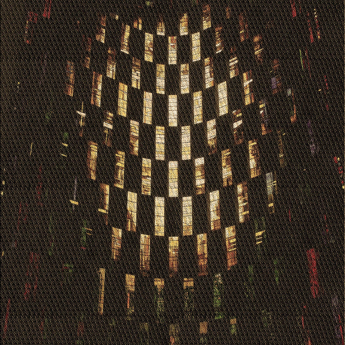 Patterned Black Rug, pat3419brn