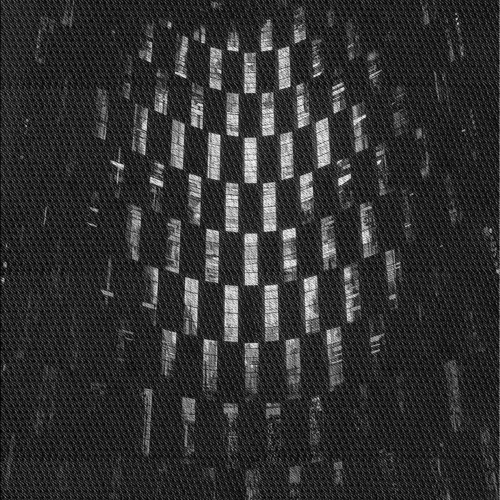 Patterned Black Rug, pat3419gry