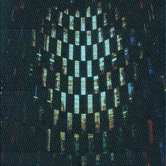 Patterned Black Rug, pat3419lblu