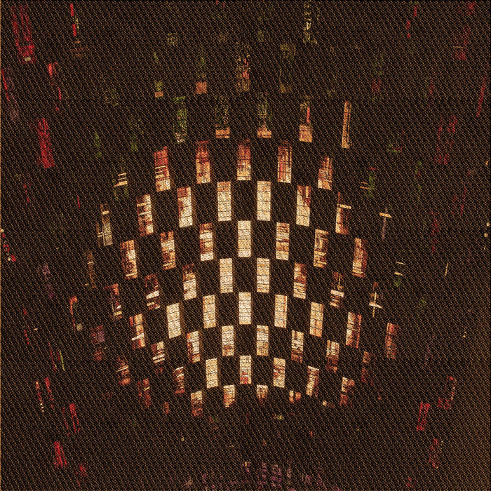 Round Patterned Black Brown Rug, pat3419org