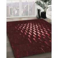 Patterned Chocolate Brown Rug, pat3419rd