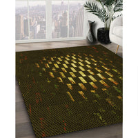 Patterned Black Rug, pat3419yw