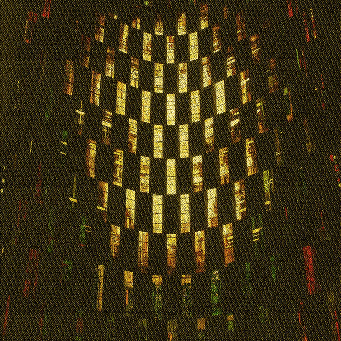 Patterned Black Rug, pat3419yw