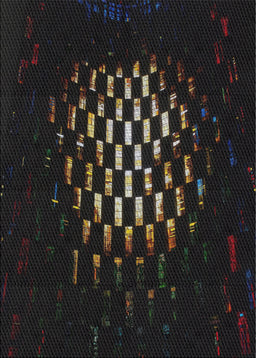 Patterned Black Novelty Rug, pat3419