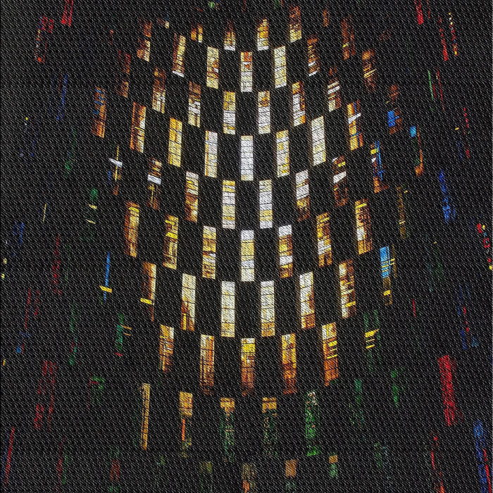 Patterned Black Novelty Rug, pat3419