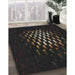 Machine Washable Transitional Black Rug in a Family Room, wshpat3419