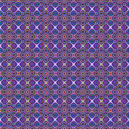 Square Patterned Bright Purple Novelty Rug, pat341