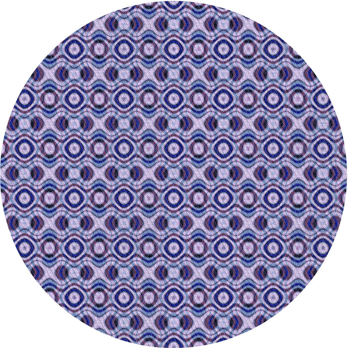 Square Patterned Purple Mimosa Purple Rug, pat342blu