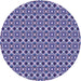 Square Patterned Purple Mimosa Purple Rug, pat342blu