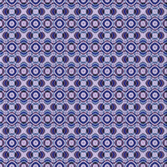Round Patterned Purple Mimosa Purple Rug, pat342blu