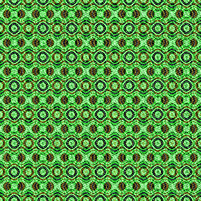 Round Patterned Neon Green Rug, pat342grn