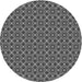 Square Patterned Gunmetal Gray Rug, pat342gry