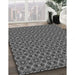 Machine Washable Transitional Gunmetal Gray Rug in a Family Room, wshpat342gry