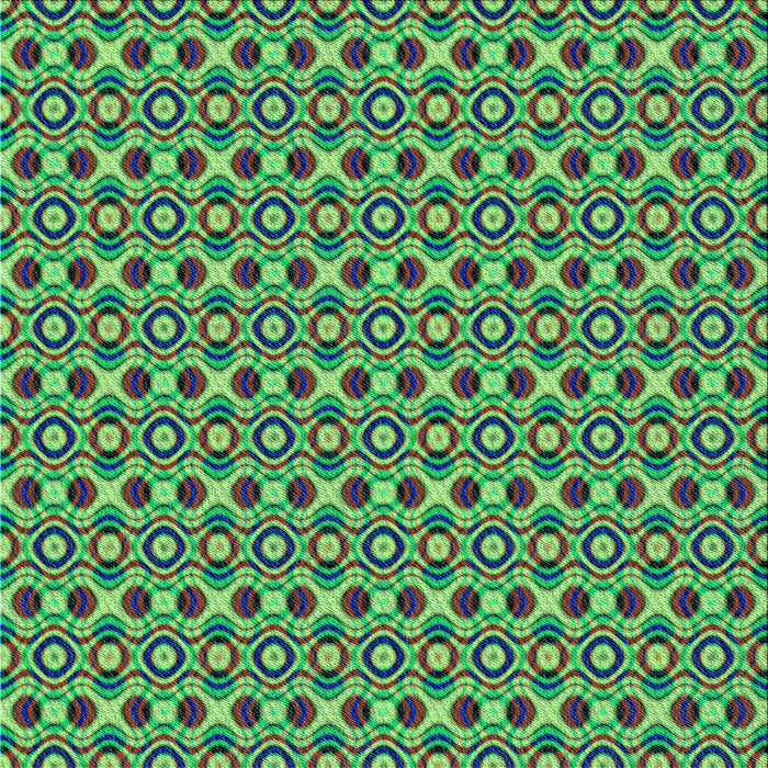 Round Patterned Green Rug, pat342lblu