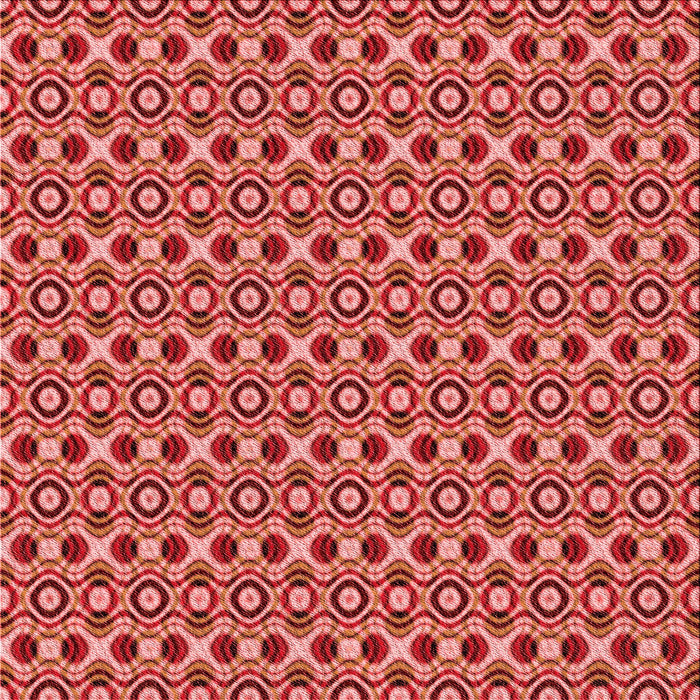 Round Patterned Orange Rug, pat342rd