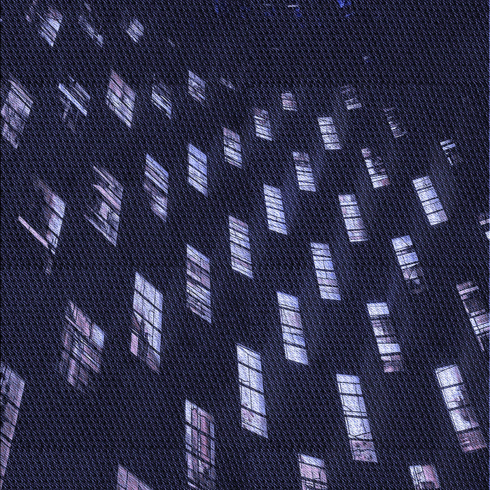 Patterned Black Rug, pat3420blu