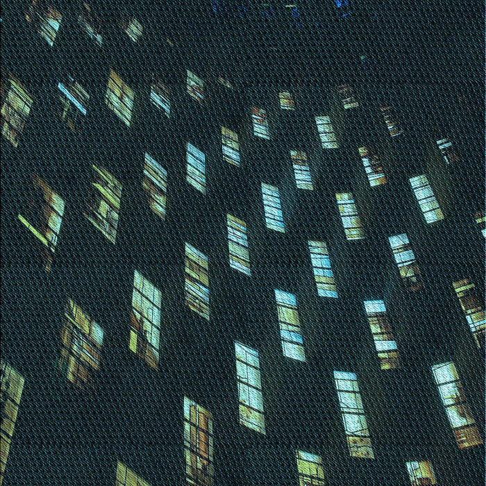 Patterned Black Rug, pat3420lblu