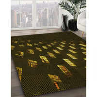 Patterned Black Rug, pat3420yw