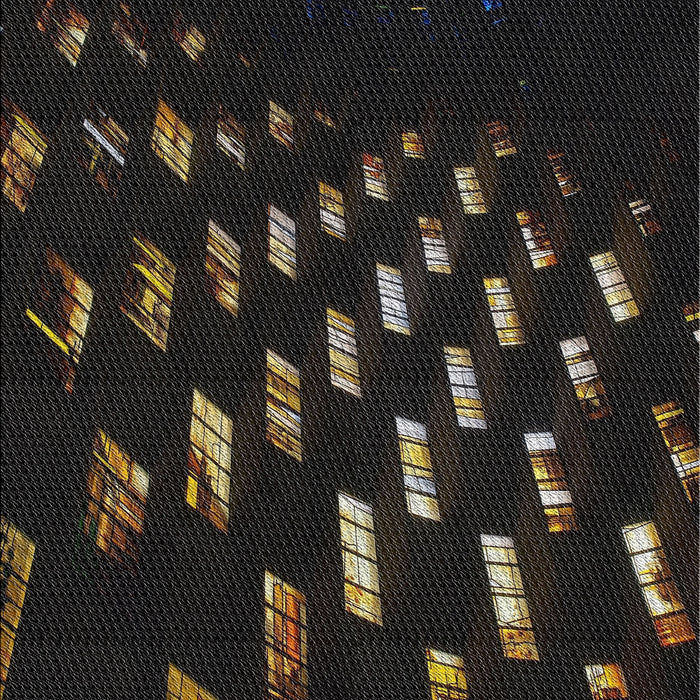 Patterned Black Novelty Rug, pat3420