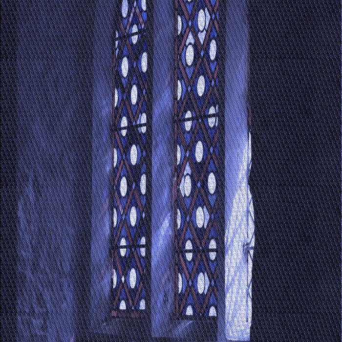 Patterned Night Blue Rug, pat3421blu