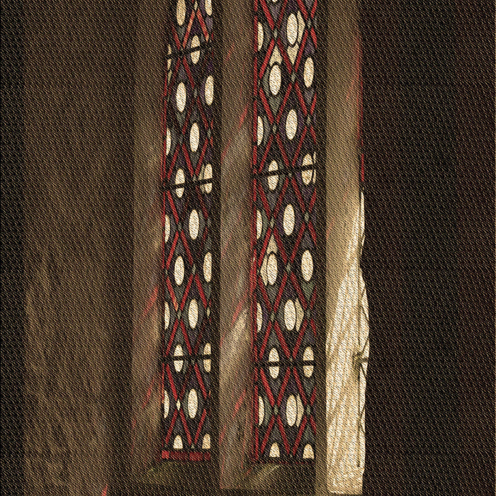 Machine Washable Transitional Red Brown Rug, wshpat3421brn