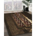 Patterned Red Brown Rug in Family Room, pat3421brn