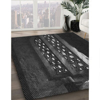 Patterned Carbon Gray Rug, pat3421gry