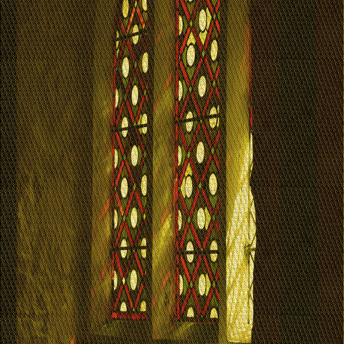 Machine Washable Transitional Oak Brown Rug, wshpat3421yw