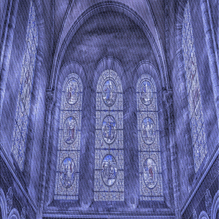 Patterned Light Slate Blue Rug, pat3422blu