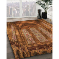 Patterned Orange Rug, pat3422org