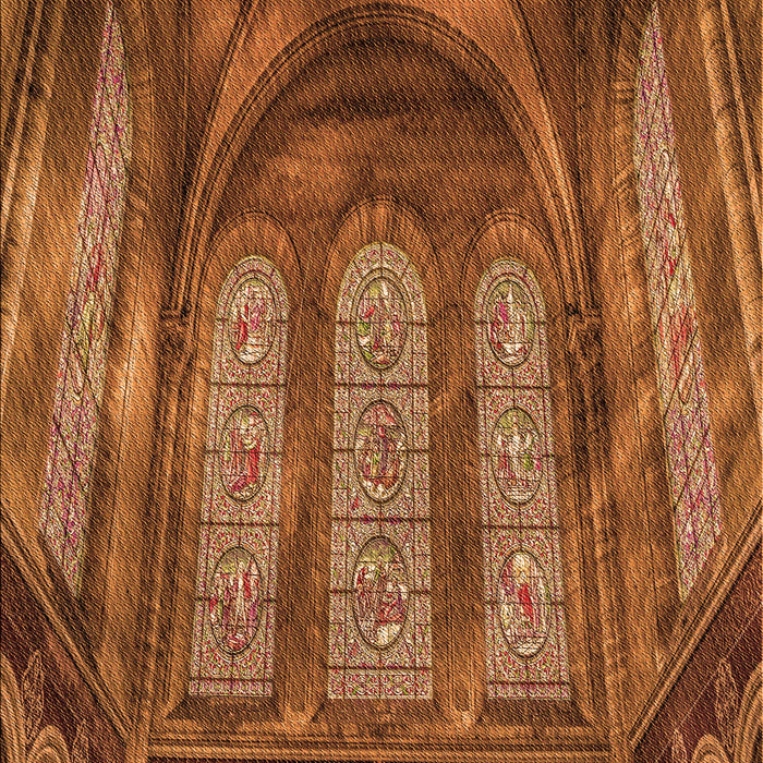 Patterned Orange Rug, pat3422org