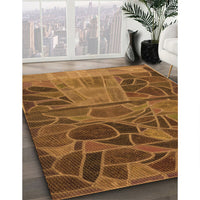 Patterned Red Brown Rug, pat3423org