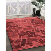 Patterned Red Rug, pat3423rd