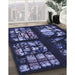 Patterned Periwinkle Purple Rug in Family Room, pat3424blu