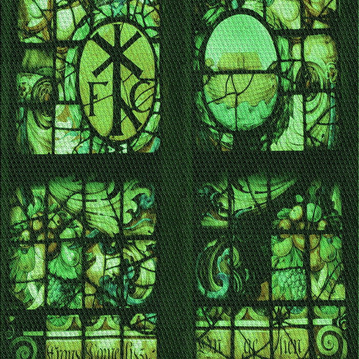 Machine Washable Transitional Dark Forest Green Rug, wshpat3424grn