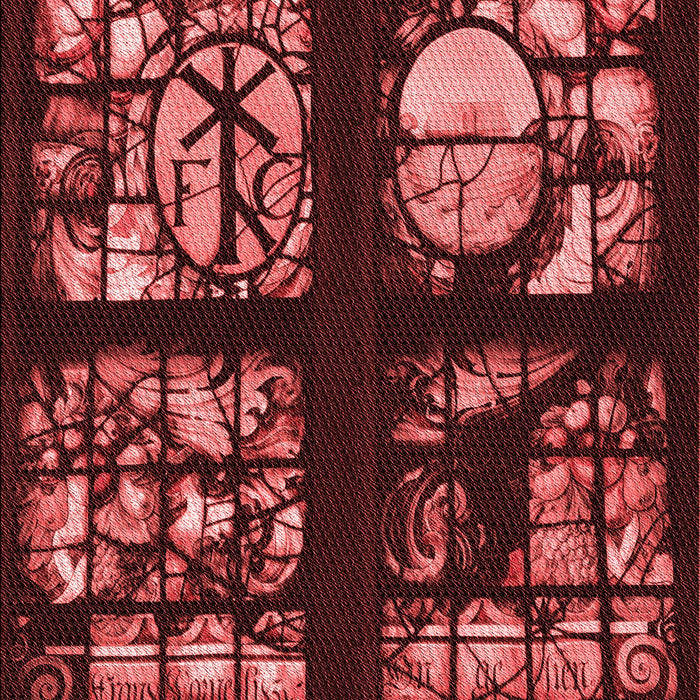 Patterned Cherry Red Rug, pat3424rd