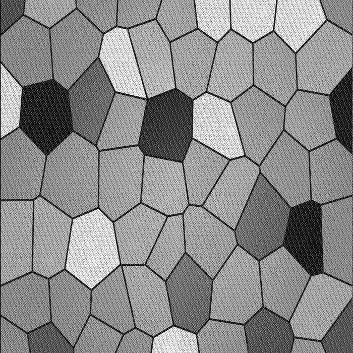 Patterned Cloud Gray Rug, pat3425gry