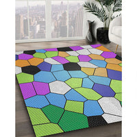 Patterned Purple Modern Rug, pat3425