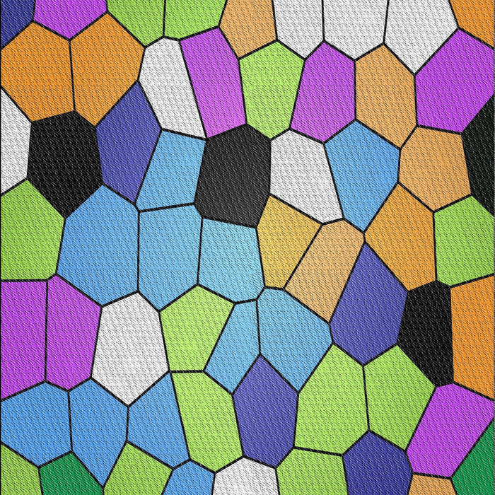 Patterned Purple Modern Rug, pat3425