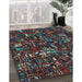 Machine Washable Transitional Chocolate Brown Rug in a Family Room, wshpat3426