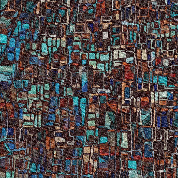 Sideview of Machine Washable Transitional Chocolate Brown Rug, wshpat3426